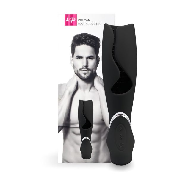 LoversPremium Vulcan - Masturbateur Étanche Rechargeable (Noir)