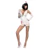 Obsessive Emergency - déguisement infirmière - ensemble lingerie - blanc (S/M)