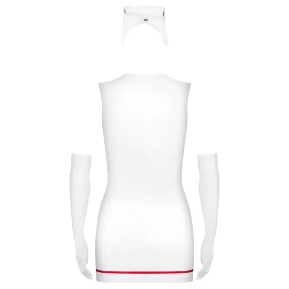 Obsessive Emergency - déguisement infirmière - ensemble lingerie - blanc (S/M)