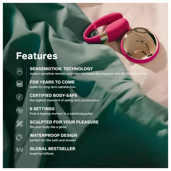 LELO Tiani 3 - vibromasseur couple - silicone - violet