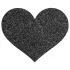 Bijoux Indiscrets - cache-tétons cœur - autocollant noir