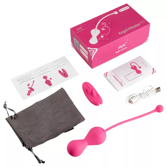 Magic Motion Kegel Master - Duo de boules de geisha intelligentes (rose)