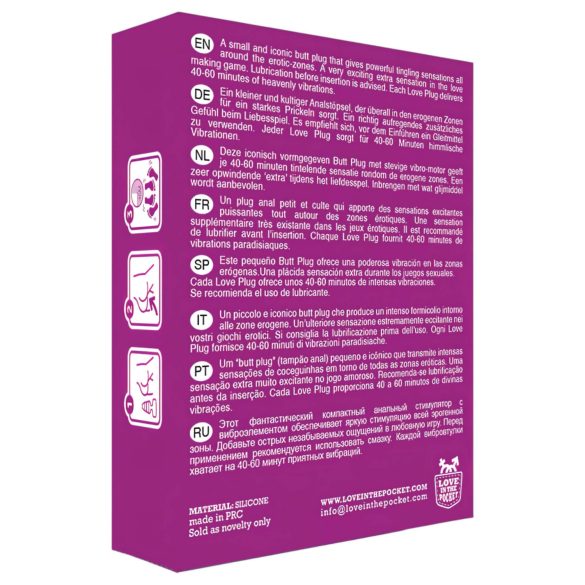 Mini anal vibromasseur noir