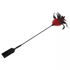S&M - paddle et plumeau - rouge