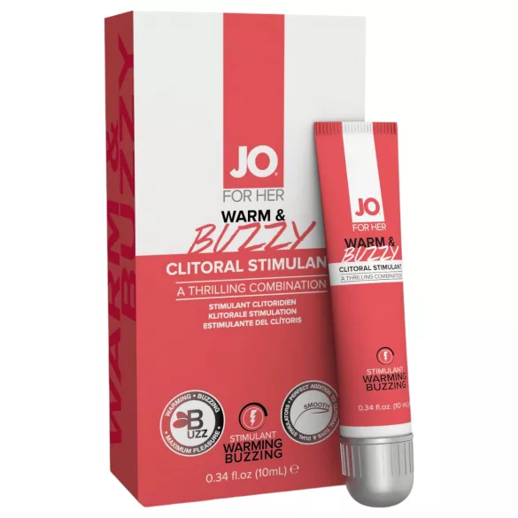 JO WARM & BUZZY - gel stimulateur clitoris femme - sensation chaleur - 10ml