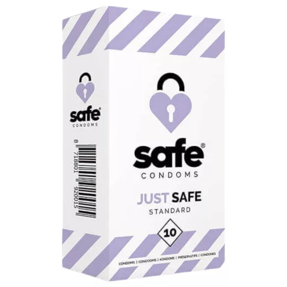 SAFE Just Safe - préservatif standard - vanille - 10 pièces