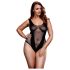 Baci - body résille grande taille - noir (XL-XXL)