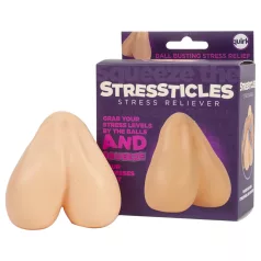   Stressticles - balle anti-stress - forme testicules - couleur chair