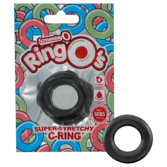 Screaming O - anneau pénien en silicone (noir)