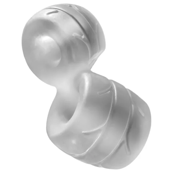 Perfect Fit - Anneau pénien et anneau d’étirement pour testicules en SilaSkin (blanc)