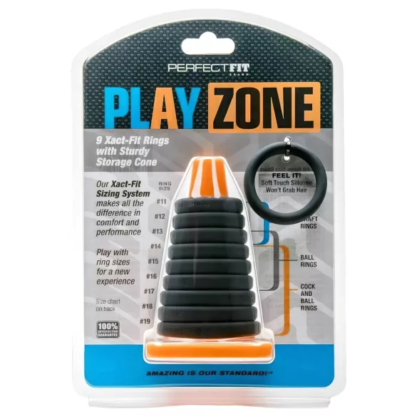 Perfect Fit - Play Zone - anneaux péniens et kit d’extension (set de 9 pièces)