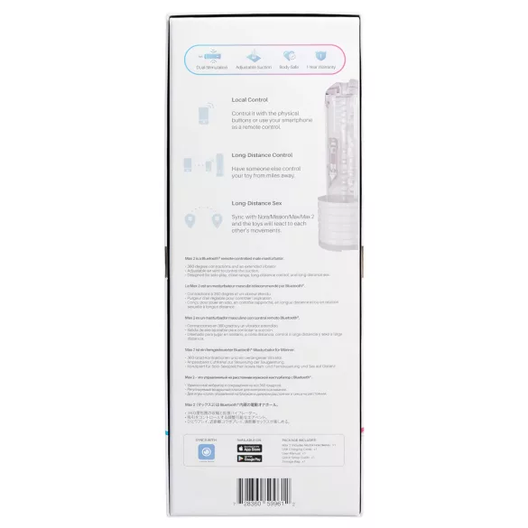 LOVENSE Max 2 - masturbateur intelligent (blanc)