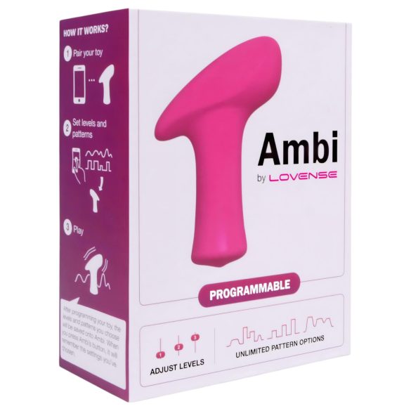 LOVENSE Ambi - stimulateur clitoridien connecté 2 moteurs - silicone rose