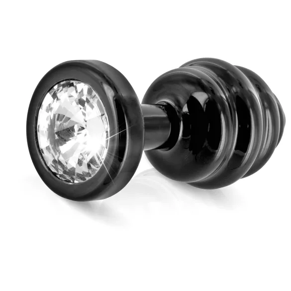 DIOGOL Anni - Plug Anal Rainuré - Noir - (3cm)