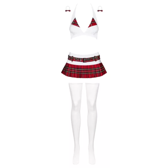 Obsessive - déguisement d’écolière - set 6 pièces - lingerie sexy - L/XL