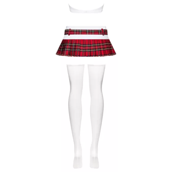 Obsessive - déguisement d’écolière - set 6 pièces - lingerie sexy - L/XL