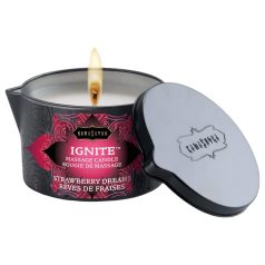 Kama Sutra - bougie de massage végane - fraise - 170g