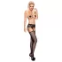 Obsessive - ensemble porte-jarretelles fleuri - noir (S-L)