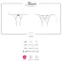 Obsessive Miamor - culotte ouverte en résille et dentelle - noir