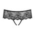 Obsessive Merossa - string ouvert femme avec strass - noir