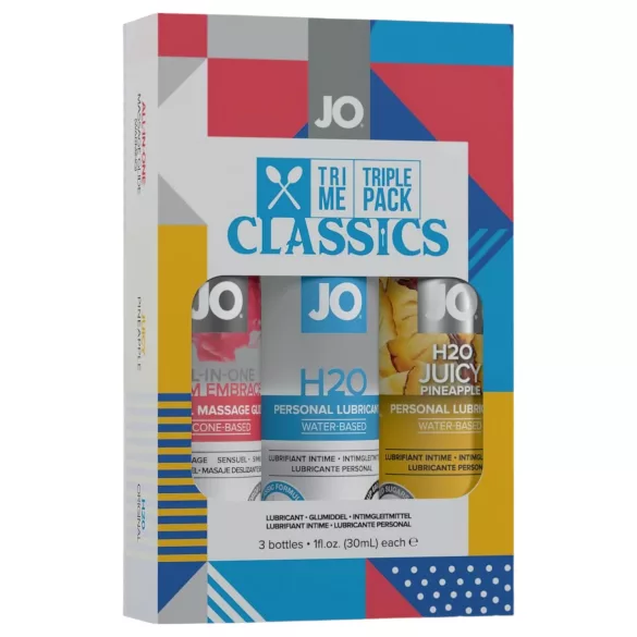 JO System Classics - coffret lubrifiants intimes - 3x30ml