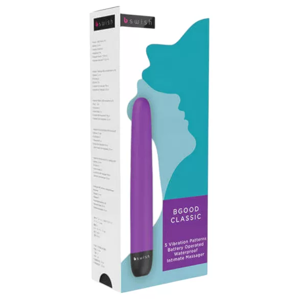 B SWISH Bgood Classic - vibromasseur classique - silicone violet