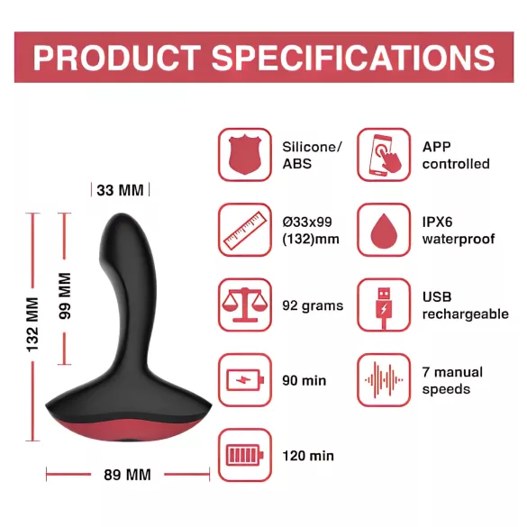 Magic Motion Solstice - vibromasseur prostate connecté rechargeable