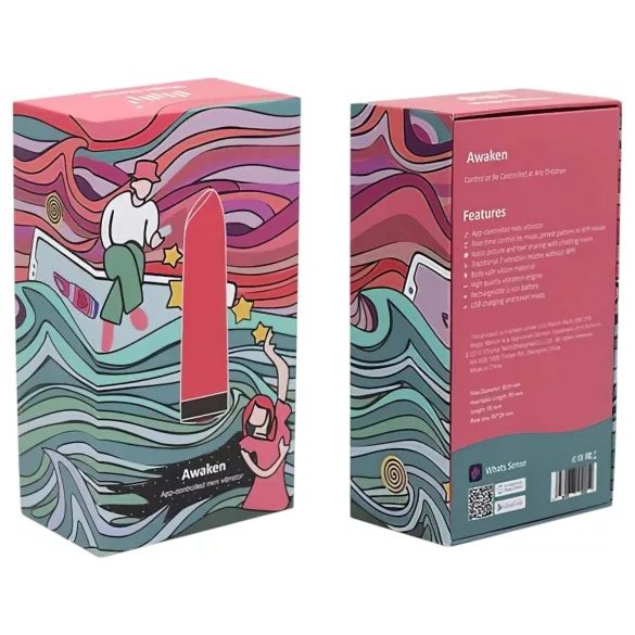 Magic Motion Awaken - mini vibromasseur connecté rechargeable - rouge