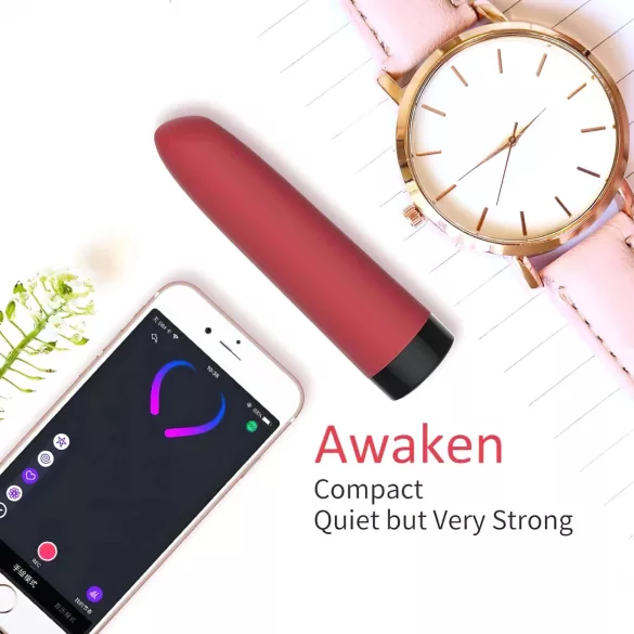 Magic Motion Awaken - mini vibromasseur connecté rechargeable - rouge