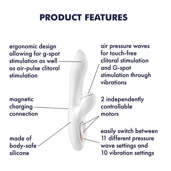 Satisfyer Pro+ G-spot - stimulateur clitoridien et vibromasseur point G