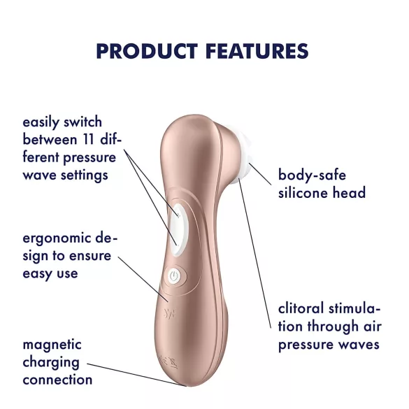 Satisfyer Pro 2 Gen2 - stimulateur clitoridien rechargeable - marron