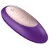 Satisfyer Double Plus Remote - Vibromasseur Couple Sans Fil Rechargeable (Violet)