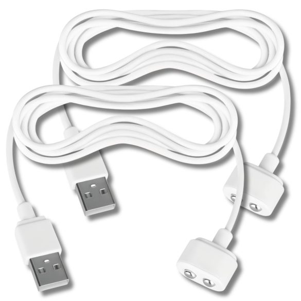 Satisfyer - câble de charge USB magnétique - 2 pièces (blanc)
