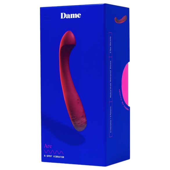 Dame Arc - vibromasseur point G rechargeable - silicone rose