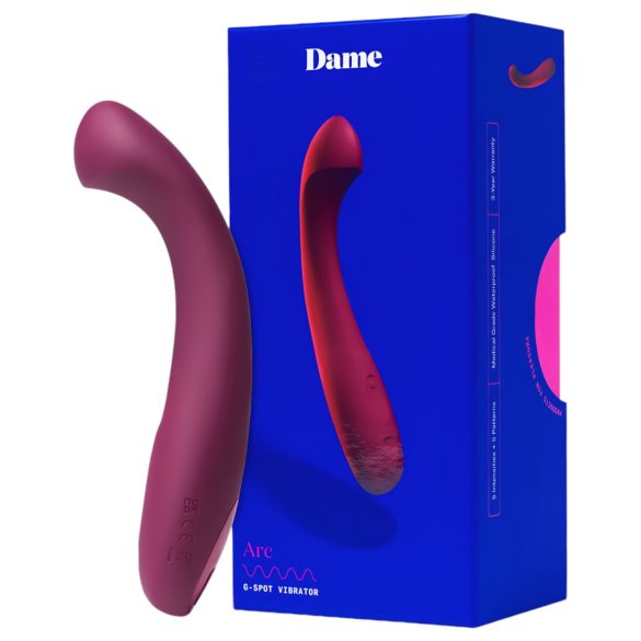 Dame Arc - vibromasseur point G rechargeable - silicone rose