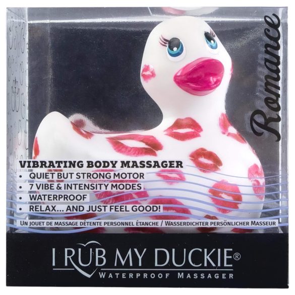 My Duckie Romance 2.0 - vibromasseur clitoridien étanche - blanc rose