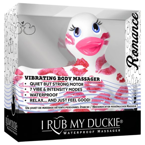 My Duckie Romance 2.0 - vibromasseur clitoridien étanche - blanc rose