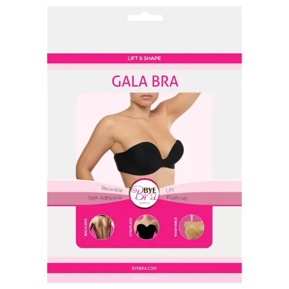 Bye Bra - soutien-gorge push-up invisible - noir