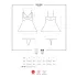 Obsessive - babydoll en dentelle avec string - blanc