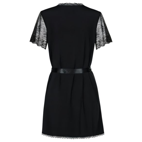 Peignoir Miamor Obsessive - Dentelle et String (noir)