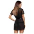 Obsessive - nuisette en dentelle avec string - noir - L/XL