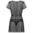 Obsessive - nuisette en dentelle avec string - noir - L/XL