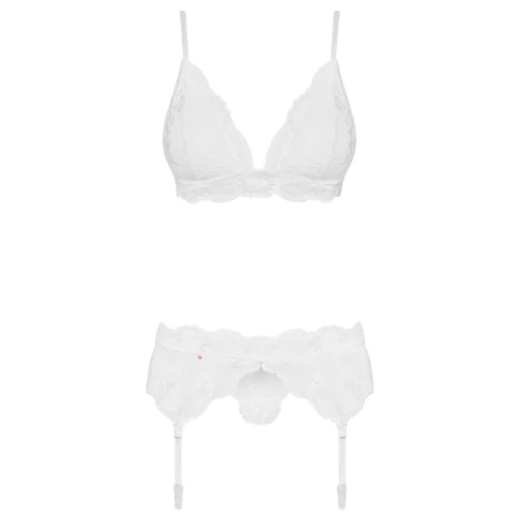 Obsessive - ensemble lingerie dentelle - blanc