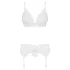 Obsessive - ensemble lingerie dentelle - blanc