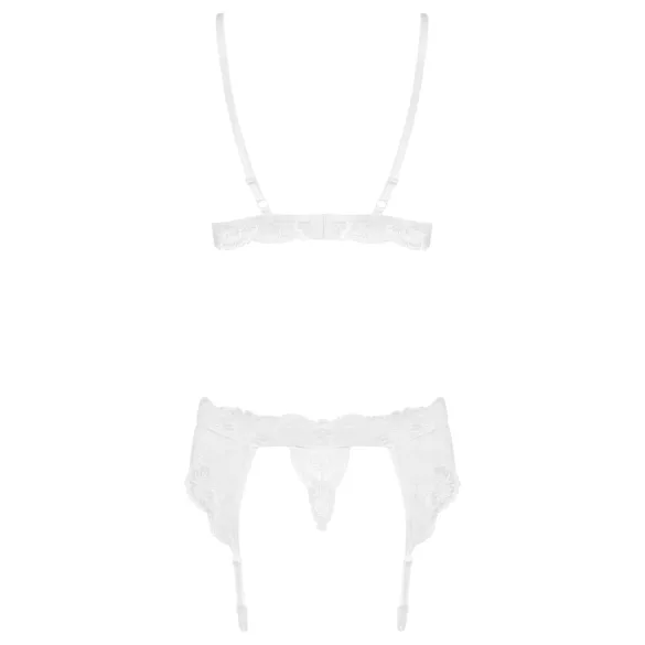 Obsessive - ensemble lingerie dentelle - blanc