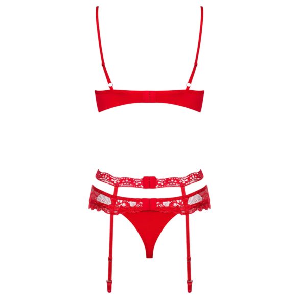 Obsessive Heartina - ensemble lingerie - rouge - L/XL