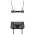 Obsessive - Déguisement soubrette - Set 6 pièces - Lingerie noire - L/XL