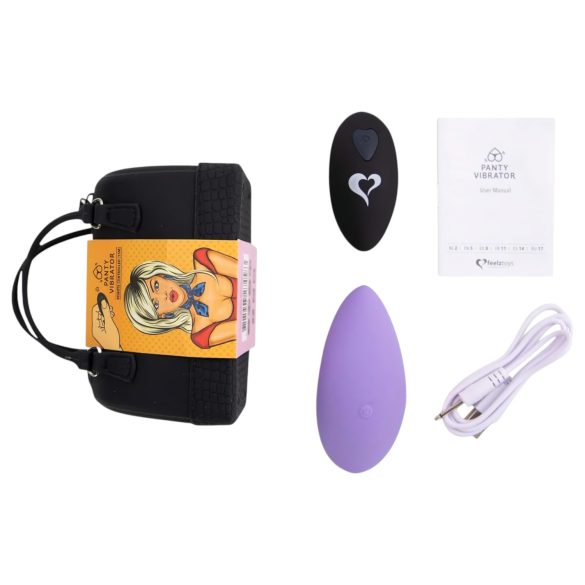FEELZTOYS Culotte - Vibromasseur Clitoridien Rechargeable Sans Fil (Violet)