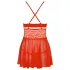 Obsessive - babydoll sexy en dentelle avec string - rouge