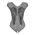 Obsessive - Body résille ouvert avec ailes d’ange - noir - XL/XXL